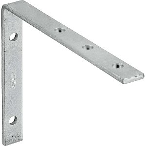 Cantoneira para cortina 8cm x 10cm zincada pacote com 10 peças VONDER