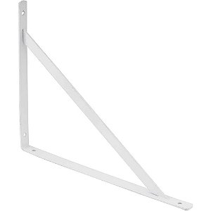 Cantoneira tipo mão francesa cor branca 20cm VONDER