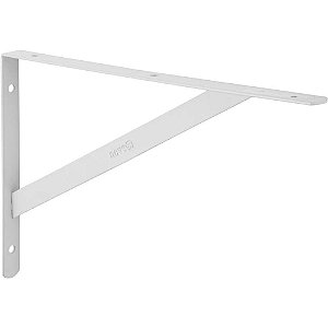 Cantoneira tipo mão francesa cor branca 25cm NOVE54