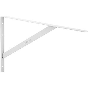 Cantoneira tipo mão francesa cor branca 40cm NOVE54