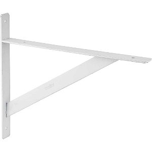 Cantoneira tipo mão francesa reforçada cor branca 25cm VONDER