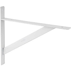Cantoneira tipo mão francesa reforçada cor branca 30cm VONDER