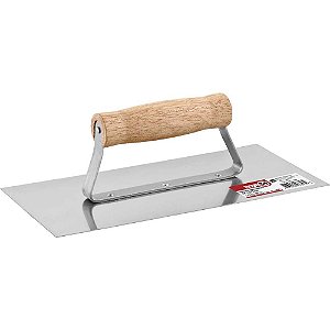 Desempenadeira de aço lisa 255mm x 120mm NOVE54