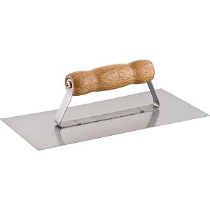 Desempenadeira de aço lisa fechada 255mm x 120mm VONDER