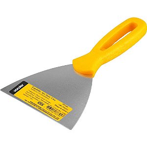 Espátula de aço inox 10cm com cabo plástico VONDER