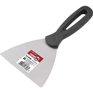 Espátula de aço 4" - 101mm com cabo plástico NOVE54