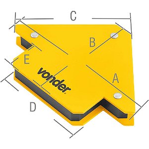 Esquadro magnético 10 kgf para soldador VONDER