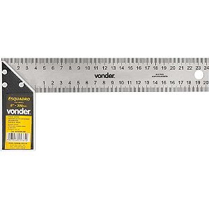 Esquadro para carpinteiro 8" com cabo de alumínio VONDER