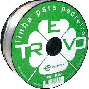 Linha para pedreiro lisa 0,8mm x 100m cristal 051013 TREVO - 5 unidades