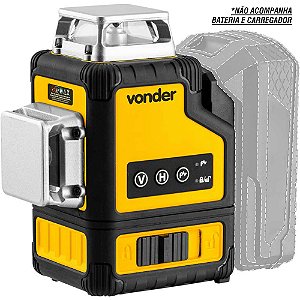 Nível a laser 30 metros verde bateria intercambiável de 18V sem bateria e sem carregador INLV 1854 VONDER