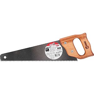 Serrote 14" aço temperado cabo de madeira Hobby NOVE54