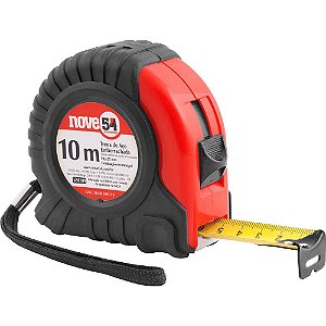 Trena de aço emborrachada 10m x 25mm NOVE54