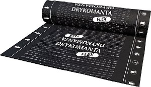 Manta Asfáltica para impermeabilização 1m x 10m 3mm com poliéster DRYKOMANTA FLEX PR3PP DRYKO