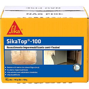Revestimento impermeabilizante 18kg TOP 100 SIKA