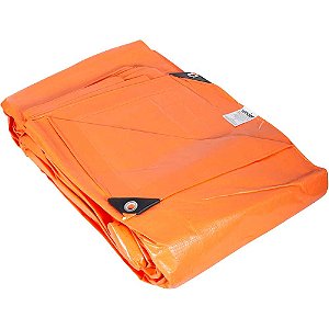 Lona reforçada de polietileno laranja 12m x 5m VONDER PLUS