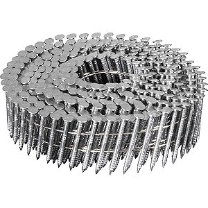 Prego coil anelado 2,1mm x 32mm polido carretel com 350 unidades caixa com 16.800 unidades para o pregador PP 550 VONDER