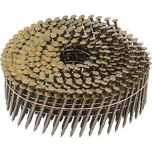 Prego coil anelado 2,1mm x 38mm zincado carretel com 300 unidades para o pregador PP 550 VONDER