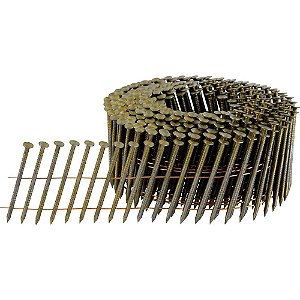Prego coil anelado 2,1mm x 45mm polido carretel com 300 unidades para o pregador PP 550 VONDER