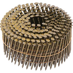 Prego coil anelado 2,1mm x 50mm zincado carretel com 300 unidades para o pregador PP 550 VONDER