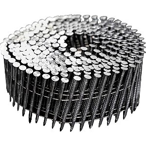 Prego coil anelado 2,3mm x 45mm polido carretel com 350 unidades caixa com 10.500 unidades para os pregadores PP 550 e PP 700 VONDER