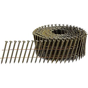 Prego coil anelado 2,5mm x 50mm polido carretel com 300 unidades para o pregador PP 700 VONDER