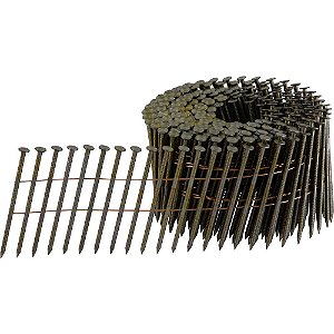 Prego coil anelado 2,5mm x 64mm polido carretel com 300 unidades para o pregador PP 700 VONDER