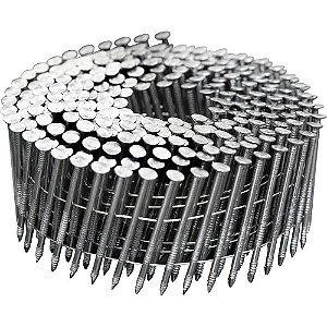 Prego coil anelado 2,5mm x 50mm polido carretel com 300 unidades caixa com 9.000 unidades para o pregador PP 700 VONDER