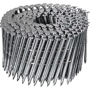 Prego coil anelado 2,8mm x 70mm polido carretel com 250 unidades caixa com 6.000 unidades para o pregador PP 700 VONDER