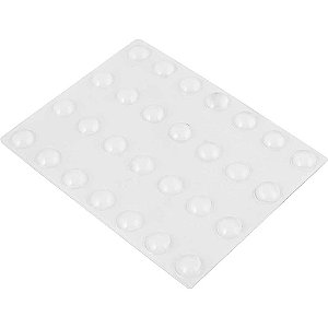Protetor anti-impacto redondo 8mm x 2,5mm transparente com 28 peças HB004263107 3M