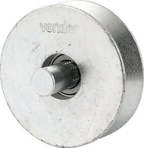 Roldana para portão 2.1/2" tipo V aço zincado com rolamento e pino VONDER