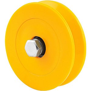 Roldana para portão 4" tipo V em nylon sem caixa VONDER