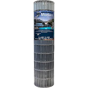 Tela alambrado malha 7,5cm x 5cm fio 2,1mm com 1,2m x 25m (altura x comprimento) 0543 MORLAN