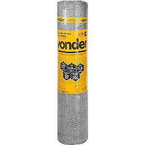 Tela metálica hexagonal viveiro malha 1/2" 24 BWG x 1,0m com 50m VONDER
