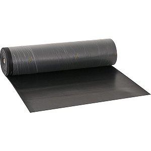 Lençol de borracha natural 3/32" 2,4mm com 1 lona VONDER - contém 1 rolo com 20m x 1m