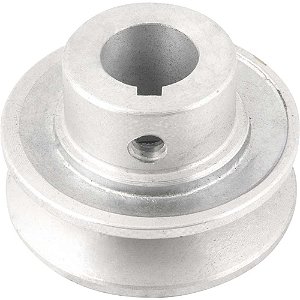 Polia de alumínio 1 canal perfil A 60mm com furo de 3/4" - 19,1mm VONDER