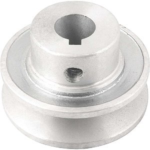 Polia de alumínio 1 canal perfil A 60mm com furo de 5/8" - 15,9mm VONDER