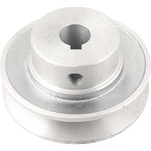 Polia de alumínio 1 canal perfil A 70mm com furo de 14mm VONDER
