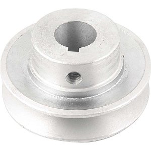 Polia de alumínio 1 canal perfil A 70mm com furo de 19mm VONDER