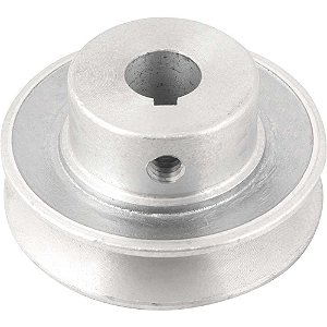Polia de alumínio 1 canal perfil A 70mm com furo de 5/8" - 15,9mm VONDER