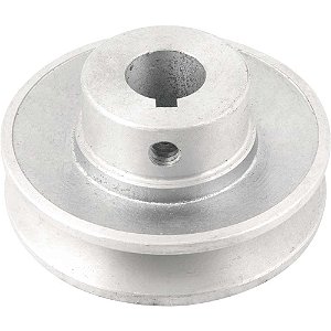 Polia de alumínio 1 canal perfil A 80mm com furo de 19mm VONDER