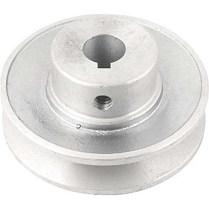 Polia de alumínio 1 canal perfil A 80mm com furo de 5/8" - 15,9mm VONDER