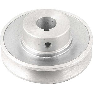 Polia de alumínio 1 canal perfil A 90mm com furo de 3/4" - 19,1mm VONDER