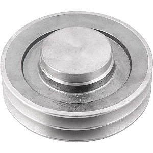 Polia de alumínio 2 canais perfil A 140mm sem furo VONDER