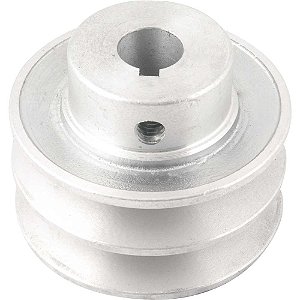 Polia de alumínio 2 canais perfil A 70mm com furo de 5/8" - 15,9mm VONDER