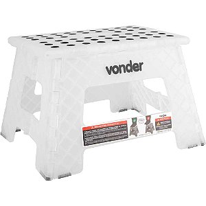 Banqueta plástica dobrável transparente altura 220mm VONDER