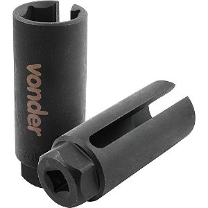 Chave para sonda lambda estriada de 22mm aberta VONDER