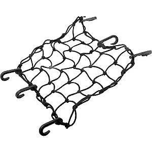 Rede elástica 35cm x 35cm preta MAGNO
