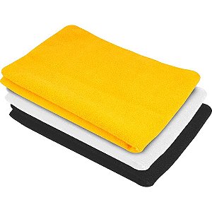 Toalha de microfibra 40cm x 40cm 300 g/m² (gsm) jogo com 3 peças VONDER