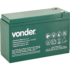 Bateria íons de lítio de 12,0V para pulverizador costal agrícola 2 em 1 VONDER