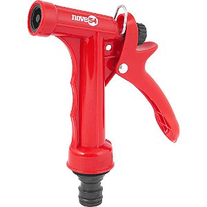 Esguicho plástico para jardim tipo pistola engate 1/2" NOVE54